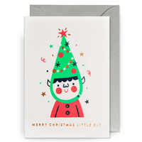 Merry Little Elf | Christmas Card | Linzie Hunter